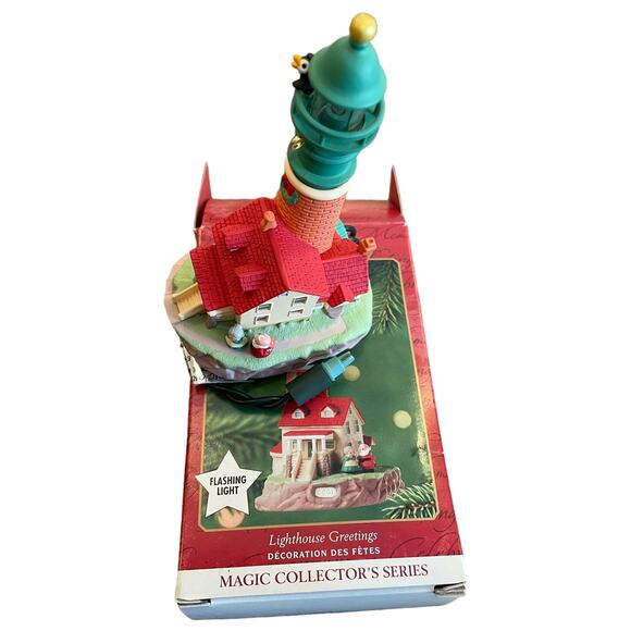 Hallmark Ornament Lighthouse Greetings Magic Collector's Series 2001 - Picture 2 of 5